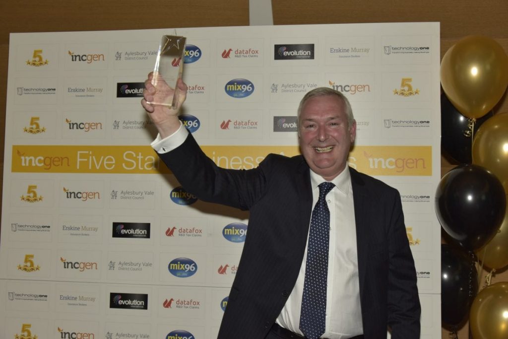 Michael Donnachie named “Boss of the Year” at Incgen’s 5 Star Business Awards
